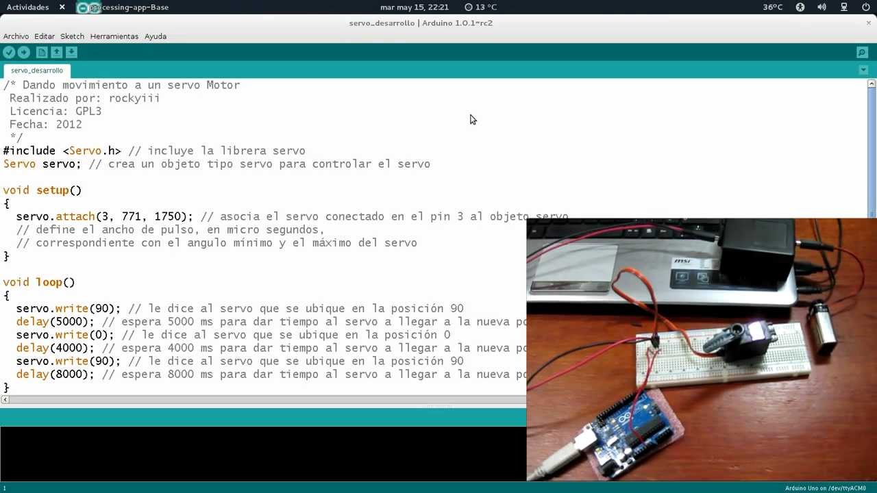 Programación de Servomotores